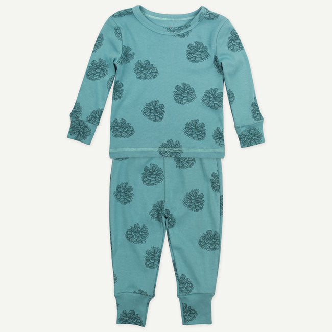 Organic Toddler Boy Dash & Tree Print 2-Piece Pajamas - 24M - Oliver and Rain