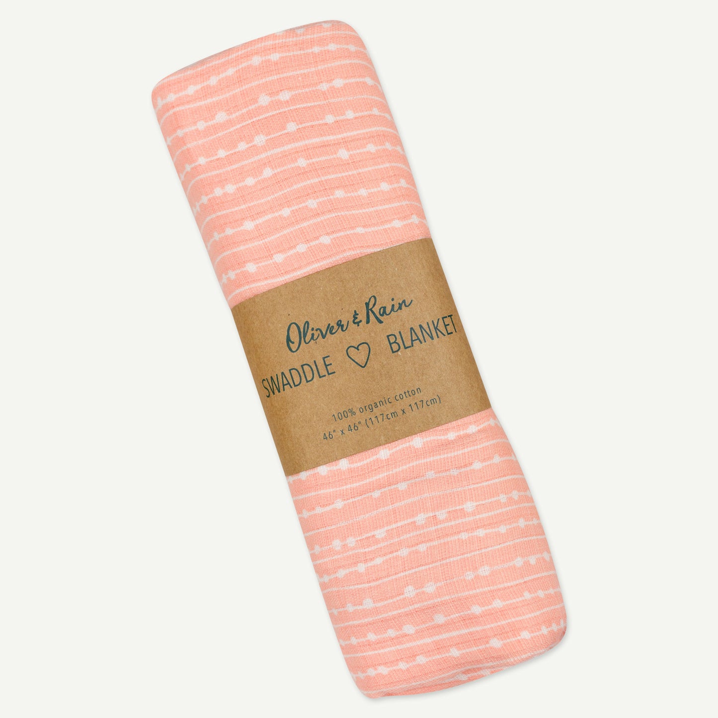 Pink Geo Stripe Swaddle