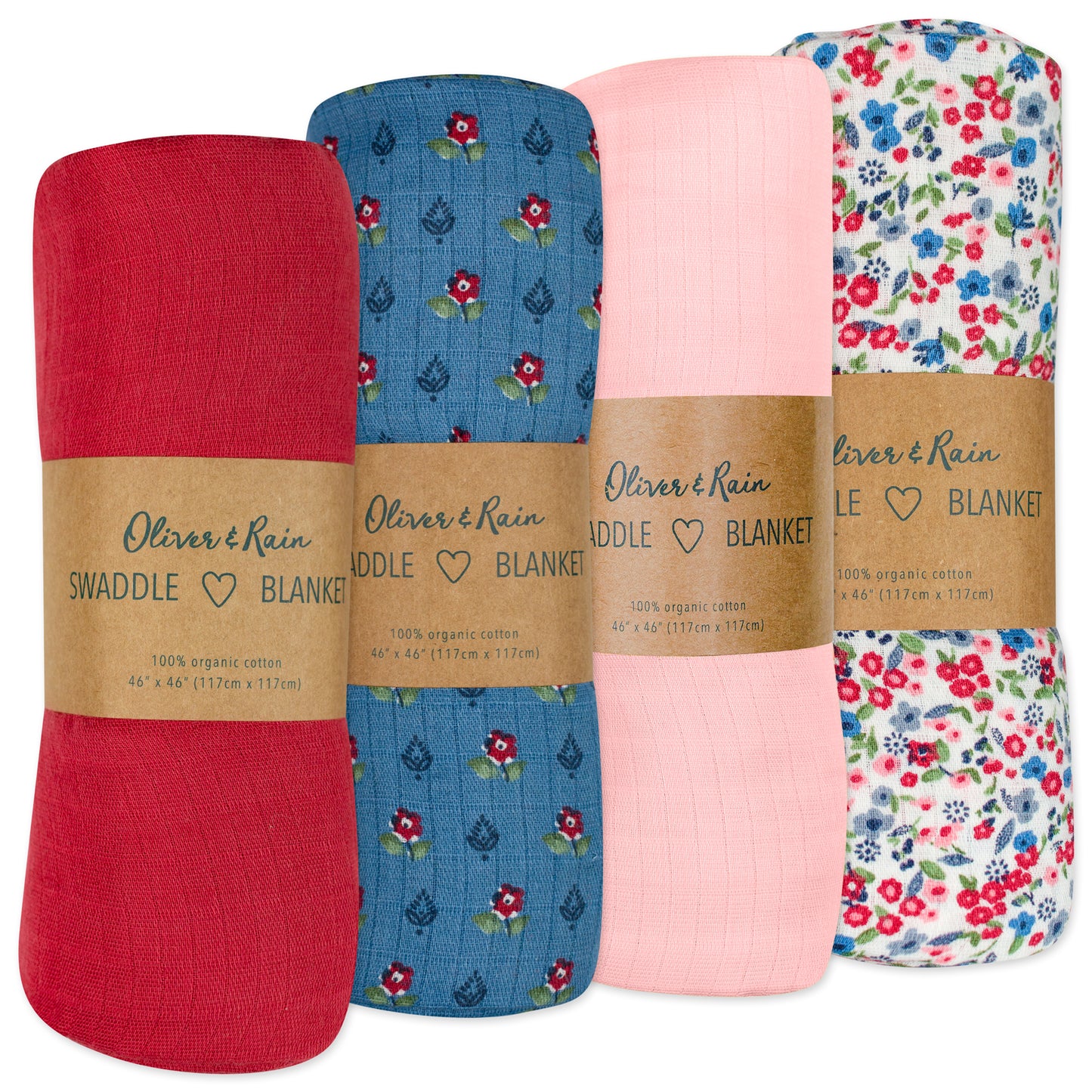 Ditsy Floral 4-Pack Swaddle