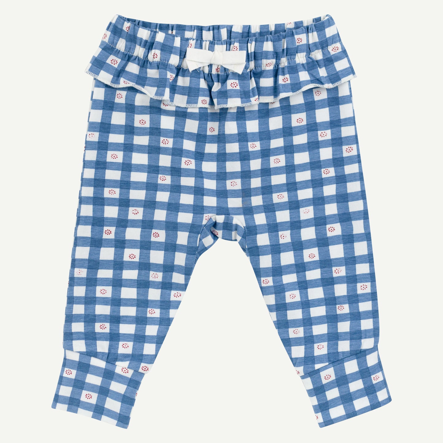 Blue Floral Check Pant