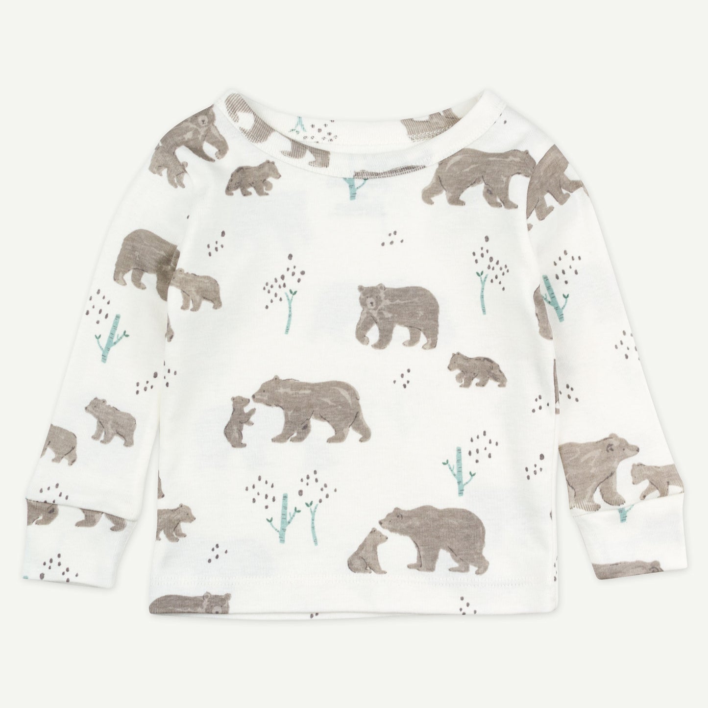 2-Piece Pajama in Watercolor Bear Print