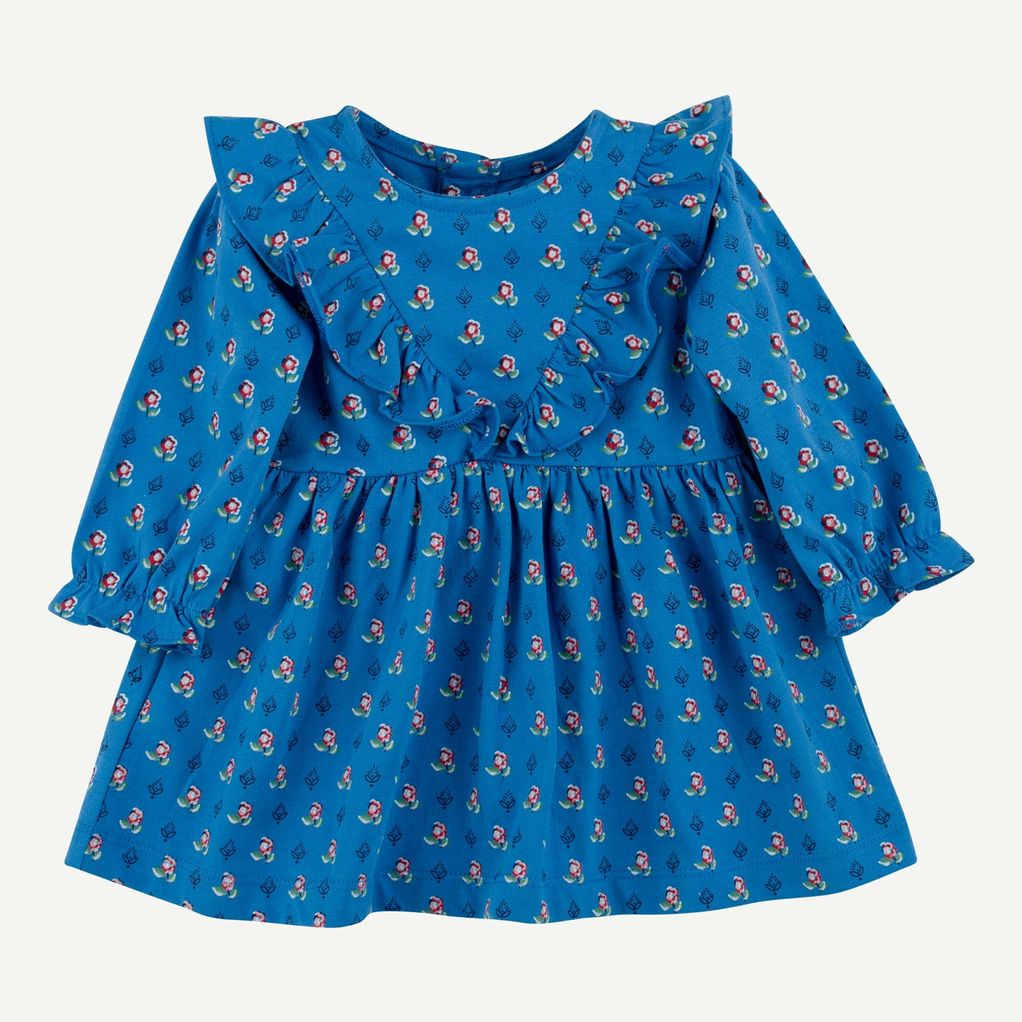 Blue Floral Dress Set