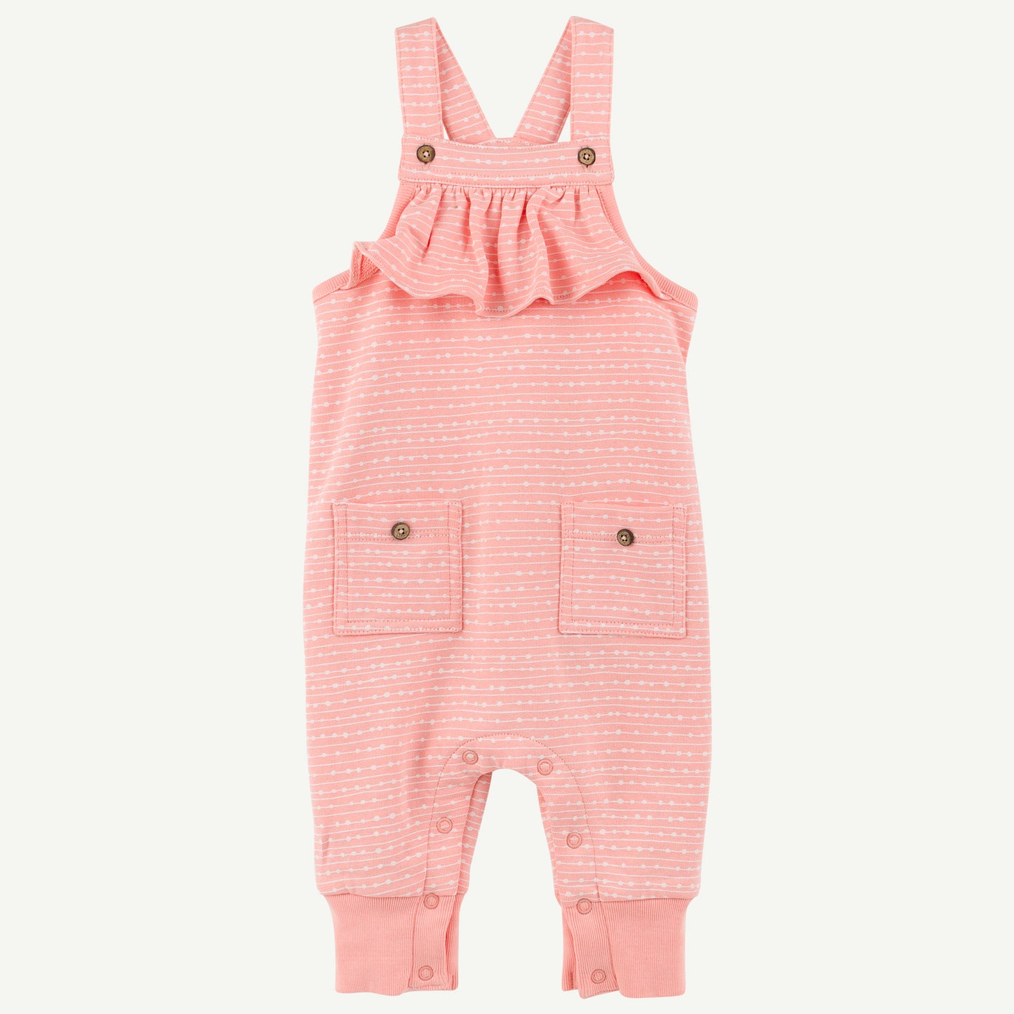 Pink Geo Stripe Overall