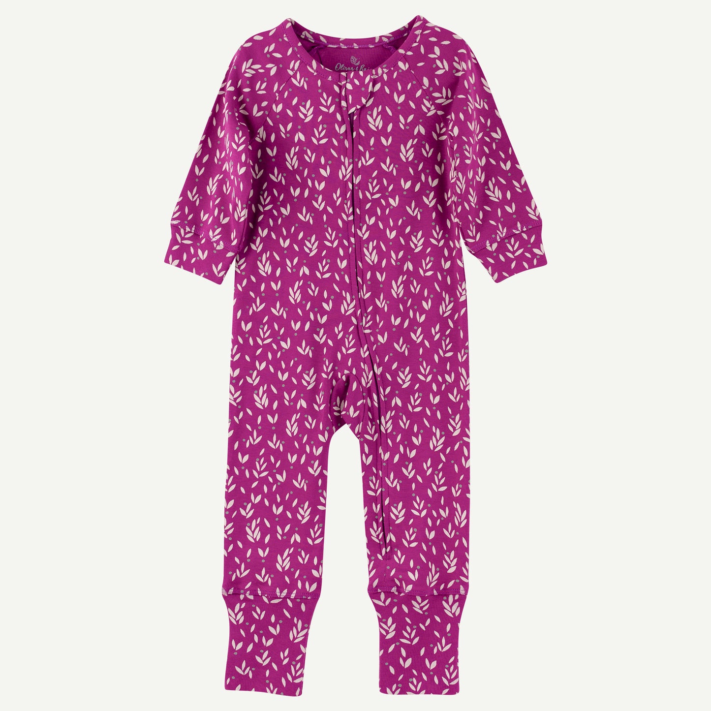 Purple Floral Print Unionsuit