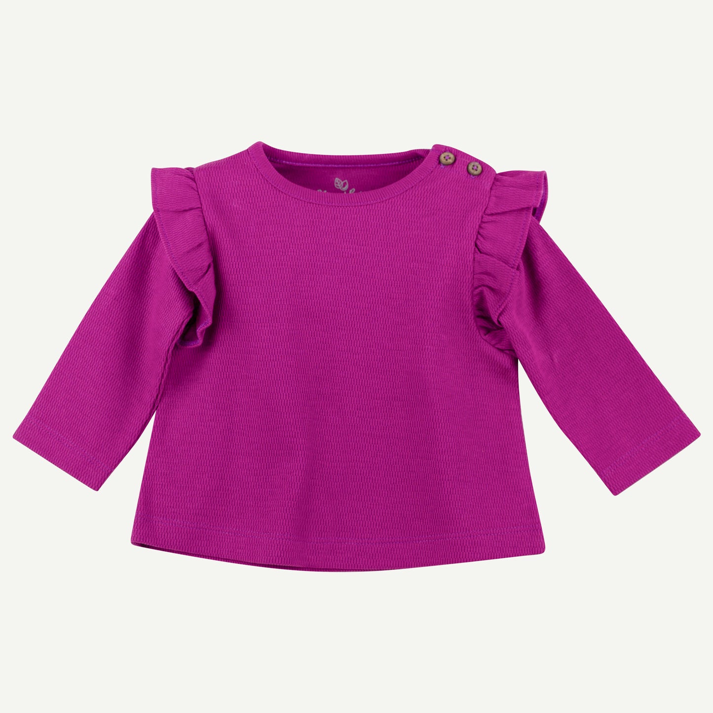 Purple Flutter Sleeve Top