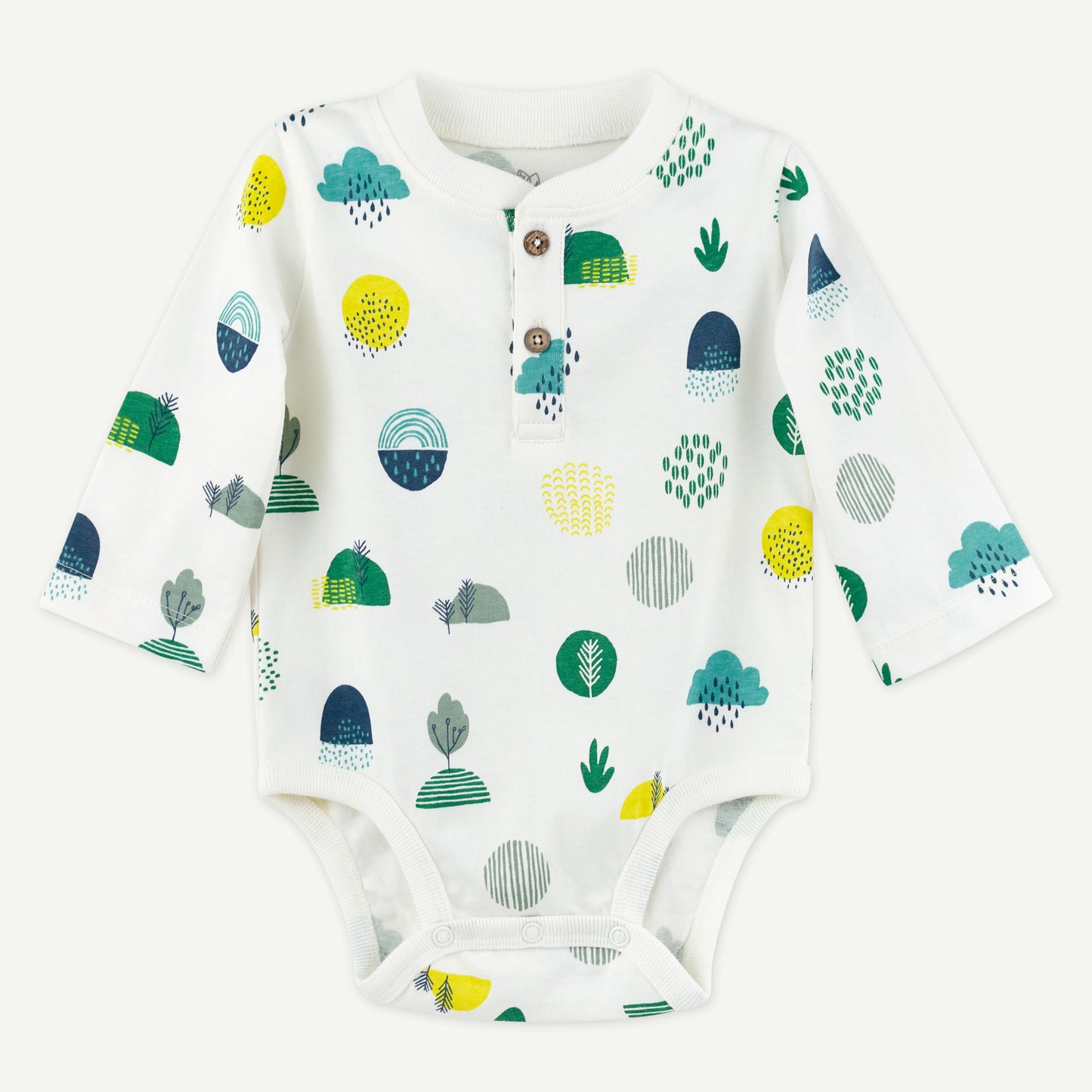 Ecosystem Print Henley Bodysuit