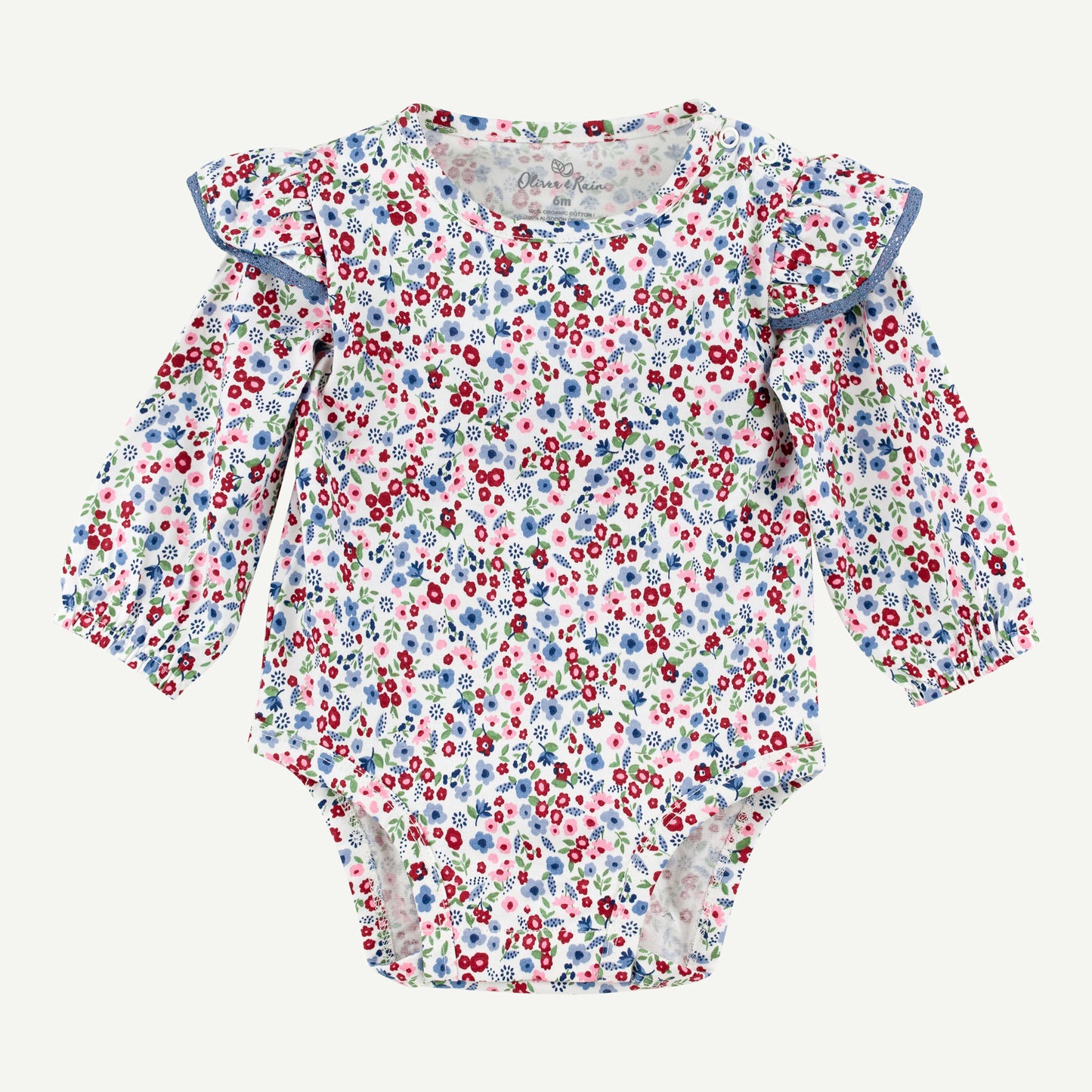 Ditsy Floral Flutter Sleeve Bodysuit