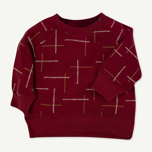 2-Piece Burgundy Sweatsuit