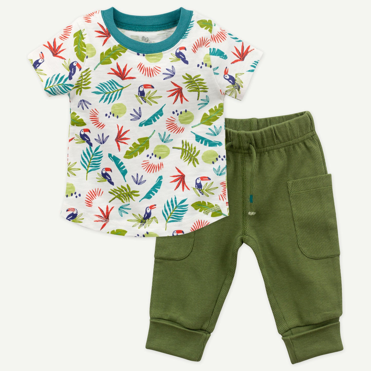 2-Piece Outfit in Toucan Print