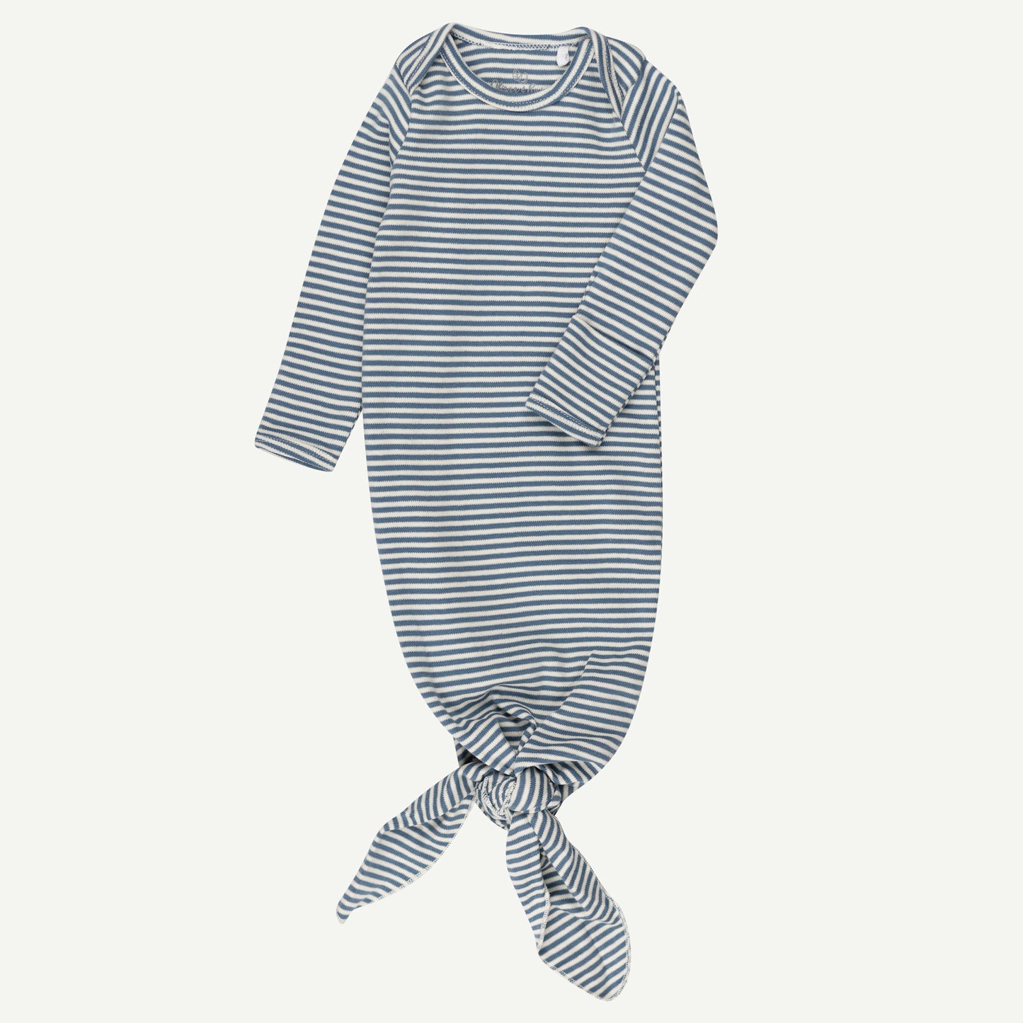 Slate Blue Stripe Baby Gown