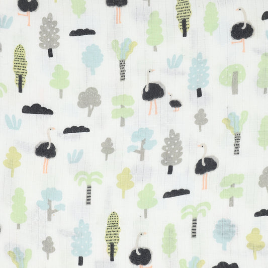 Ostrich Print Swaddle