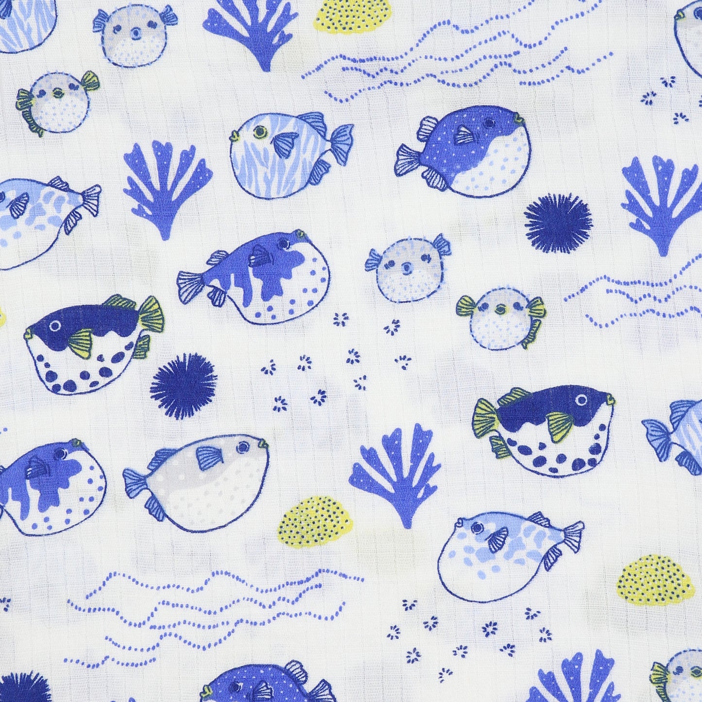 Bubble Fish Print Swaddle