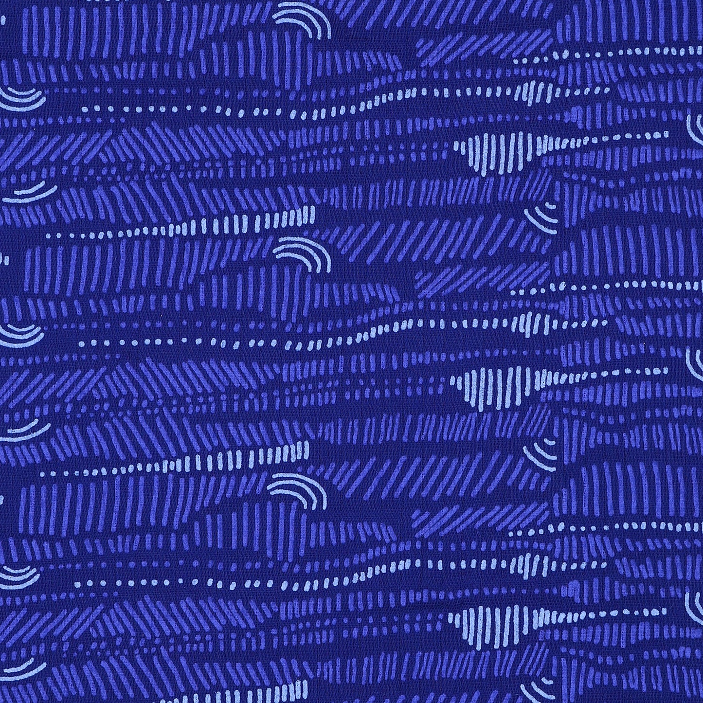 Blue Geo Line Print Swaddle
