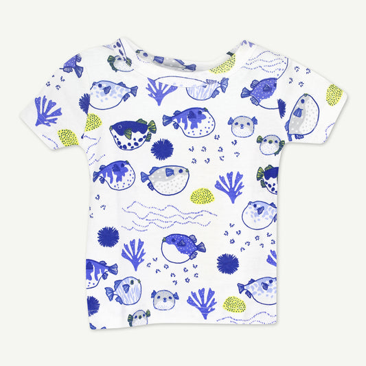 2-Pack Pajama Set in Bubble Fish Print