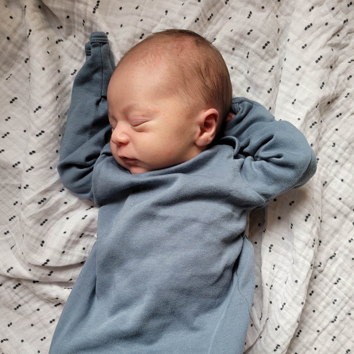 Slate Blue Baby Gown