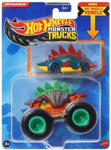 Mattel Hot Wheels Monster Truck 1:64 with Crushable Car