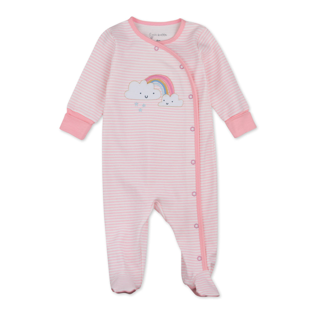 Organic Cotton Sleep & Play in Pink Rainbow