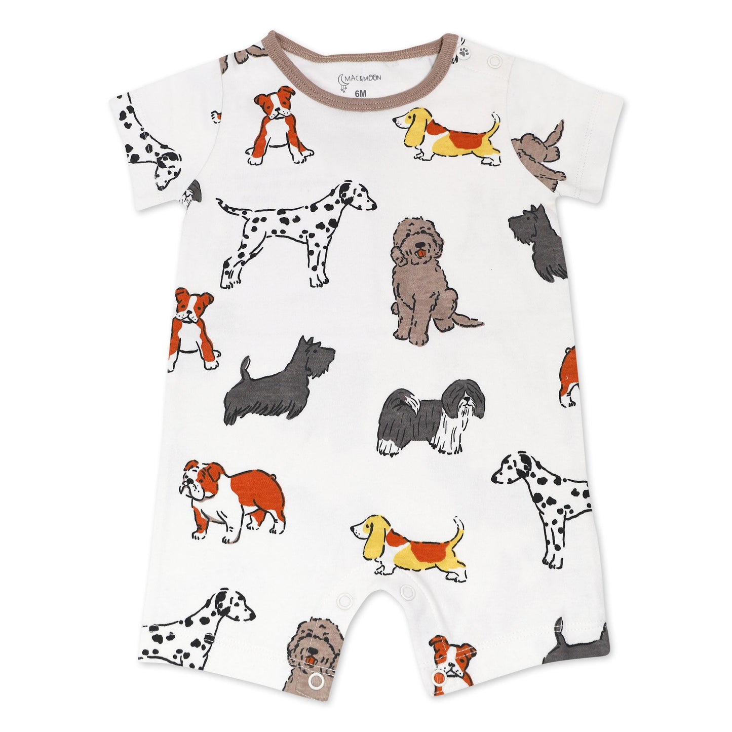 Organic Cotton 2-Pack Romper in Furry Friends Print