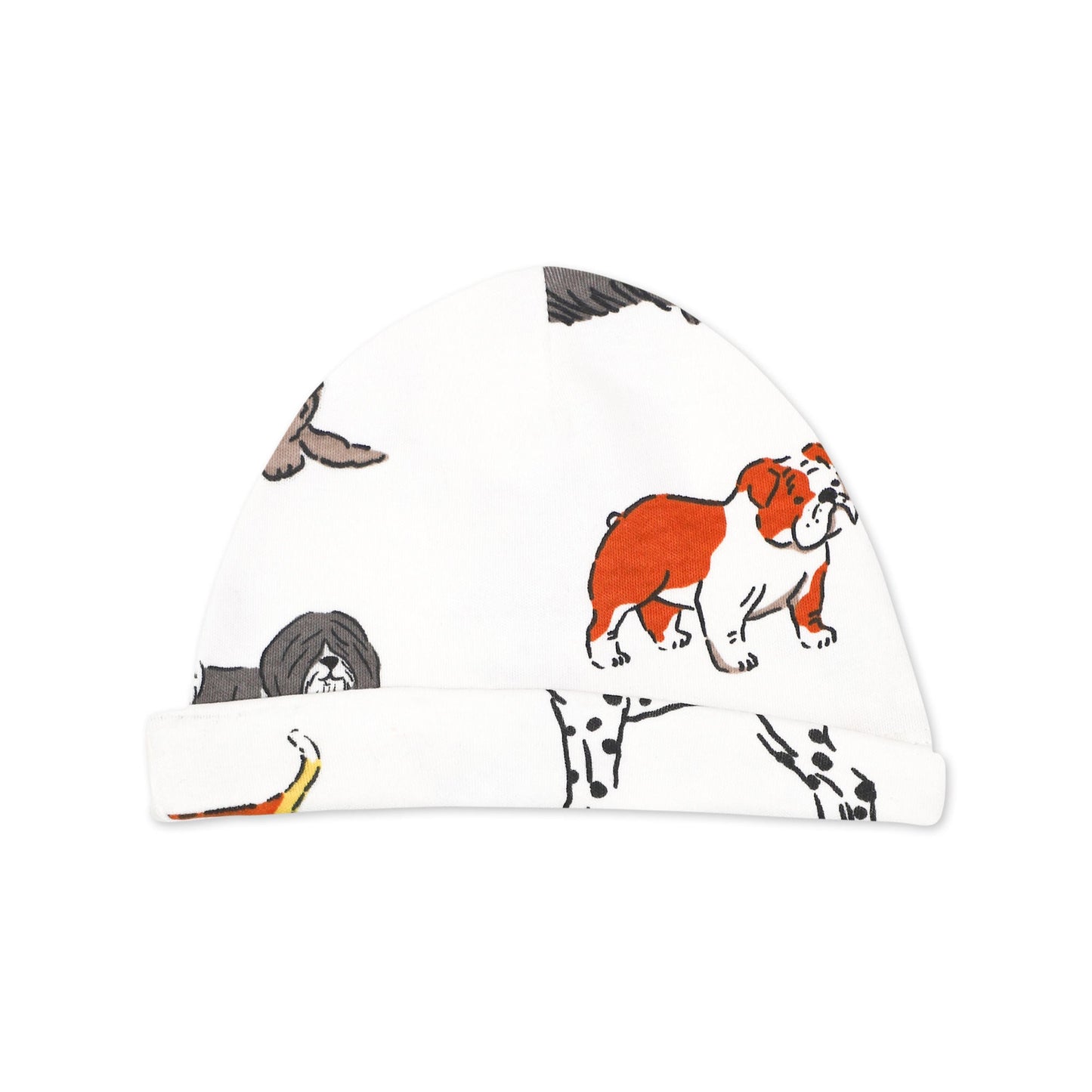 Organic Cotton Cap & Gown Set in Furry Friends Print