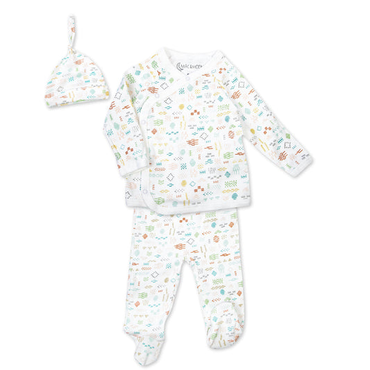 Organic Cotton 3-Piece Take Me Home Set in Safari Pals Print