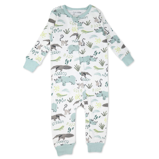 Organic Cotton 2-Pack Pajamas in Rhino Buddies Print