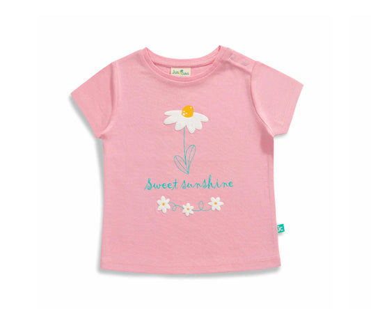 Juscubs - SET OF 2 BABY GIRLS FLORAL GRAPHIC PRINTED T SHIRTS