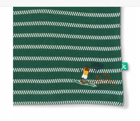 Juscubs - BABY BOYS GREEN STRIPED POLO T SHIRT