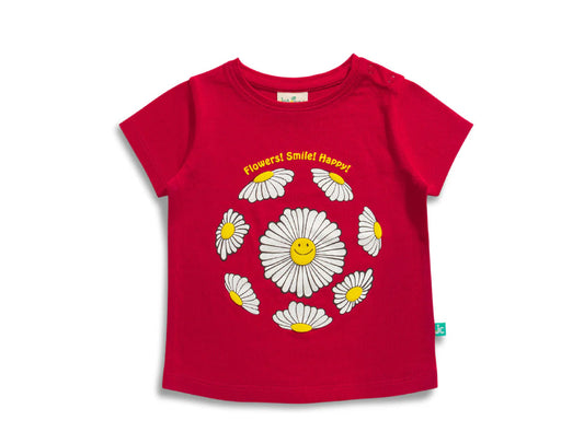 Juscubs - SET OF 2 BABY GIRLS FLORAL GRAPHIC PRINTED T SHIRTS