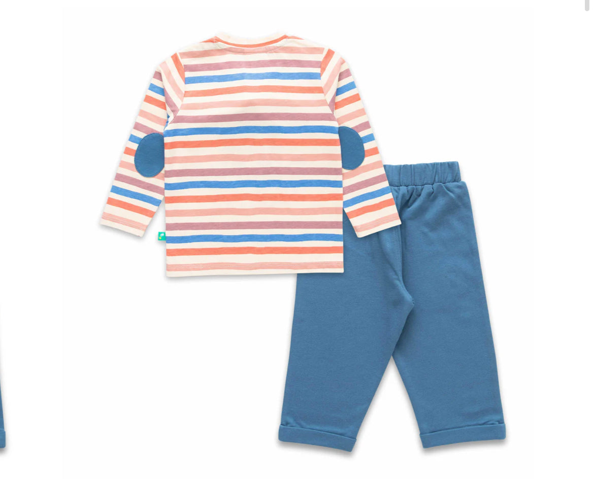 Juscubs - BABY BOYS STRIPED & GRAPHIC
PRINTED T SHIRT AND SOLID
JOGGER PANT