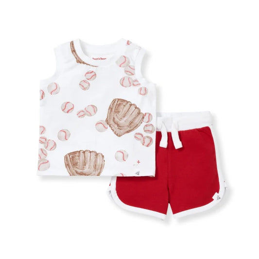 Burt's Bees Baby Toddler Play Ball Tank and Shorts Set