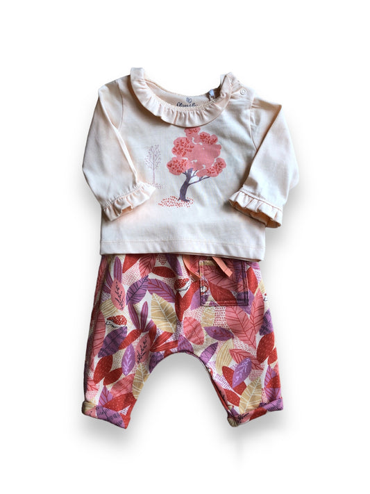 2-Piece Leaves and Trees Pant Set