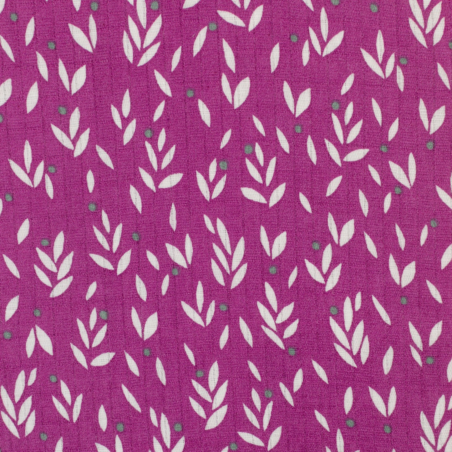 Purple Leaf Print Swaddle