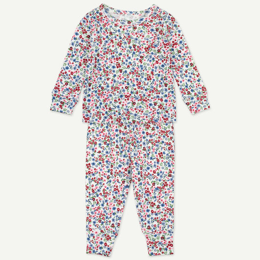2-Piece Pajama in Ditsy Floral Print - Toddler