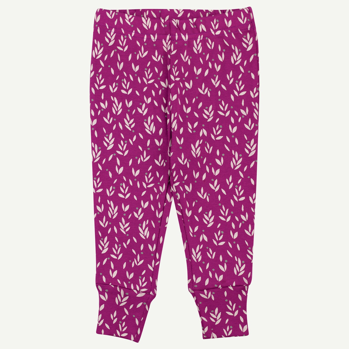 2-Piece Pajama in Purple Leaf Print - Toddler