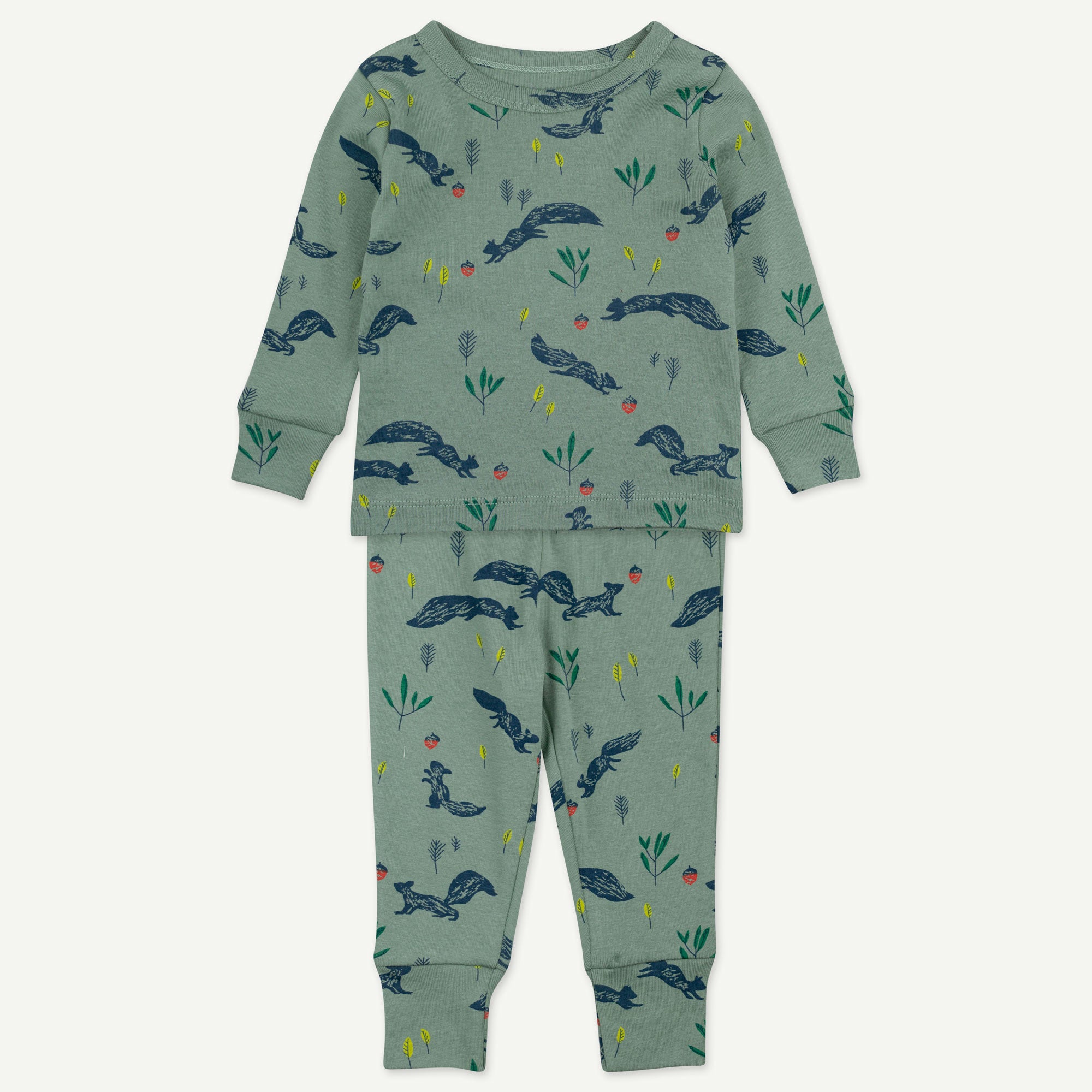 Squirrel print pajamas new arrivals