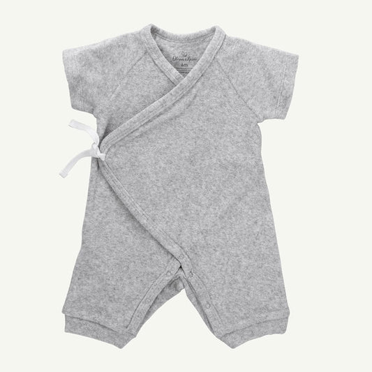 RS18T0032_M-oliver and rain-organic-baby-kimono style-romper-terry-gray