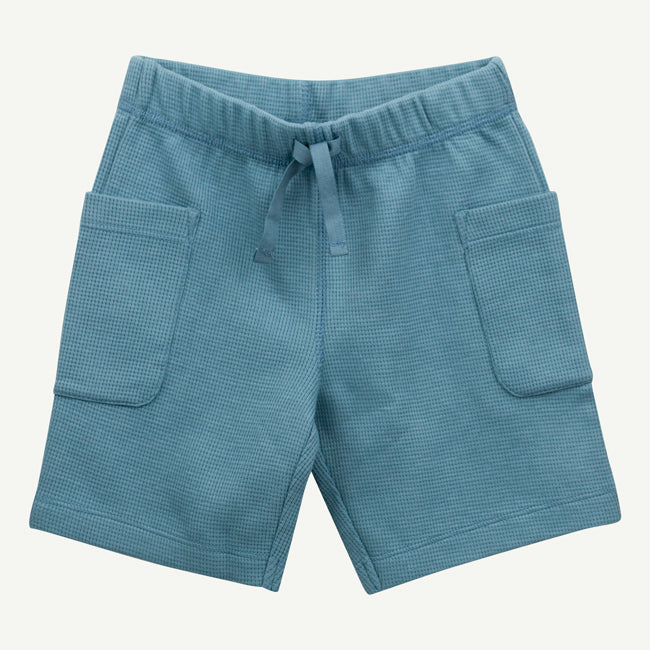 Toddler Muted Blue Thermal Short