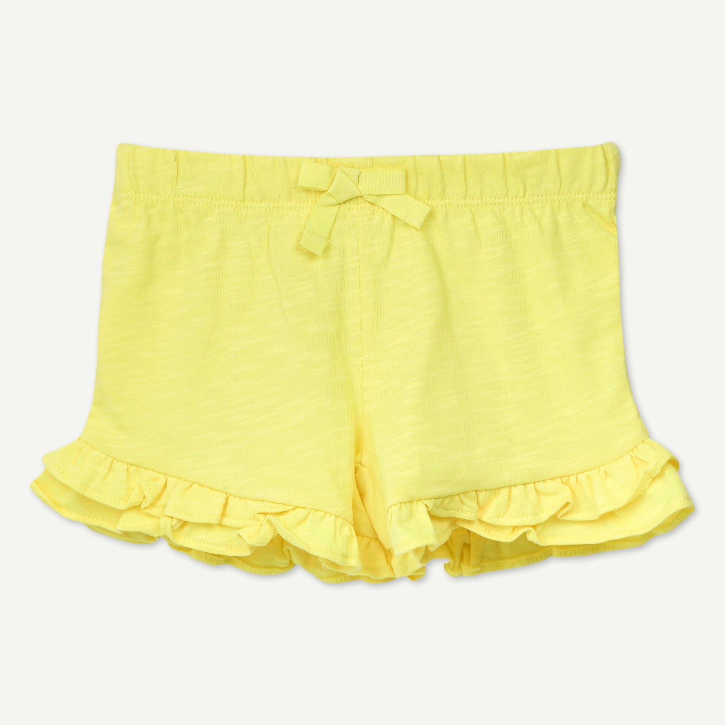 Dreamy Yellow Ruffle Shorts