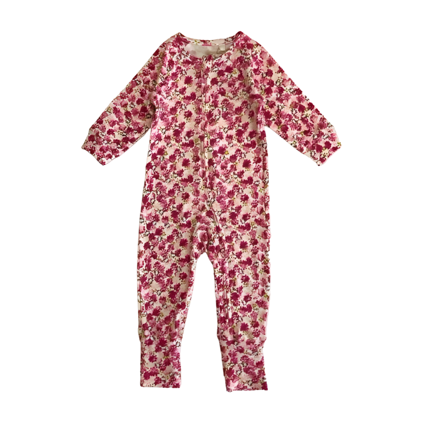 Raspberry Blooms Unionsuit